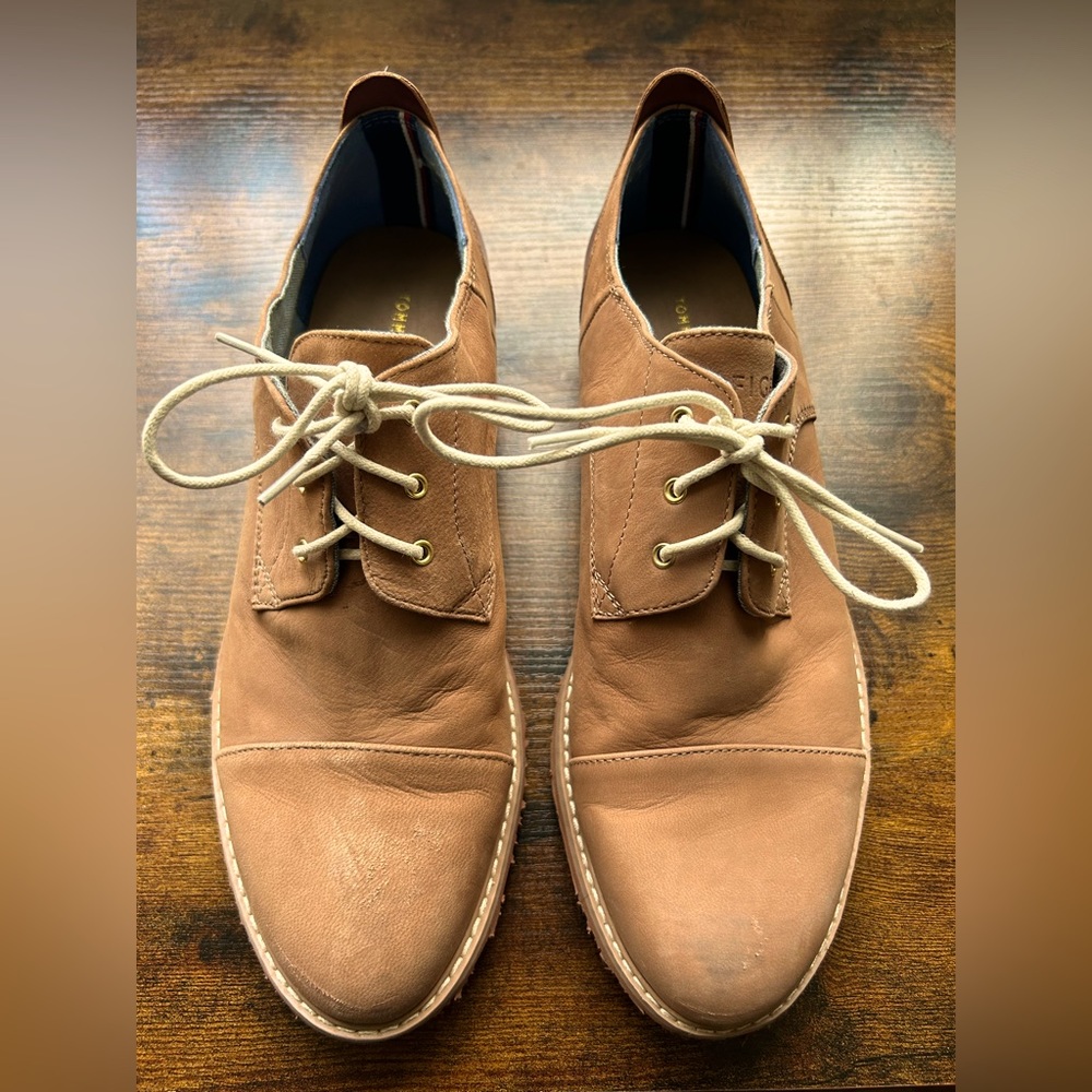 Tommy Hilfiger Oxford Shoes, Brown, Size 10M